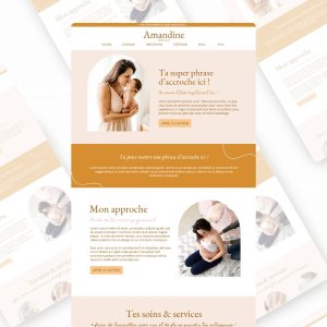 Site semi-personnalisable Amandine