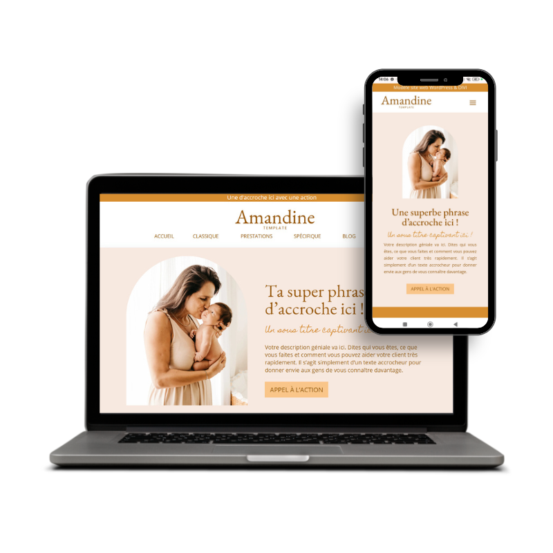 Site semi-personnalisable Amandine – Image 2